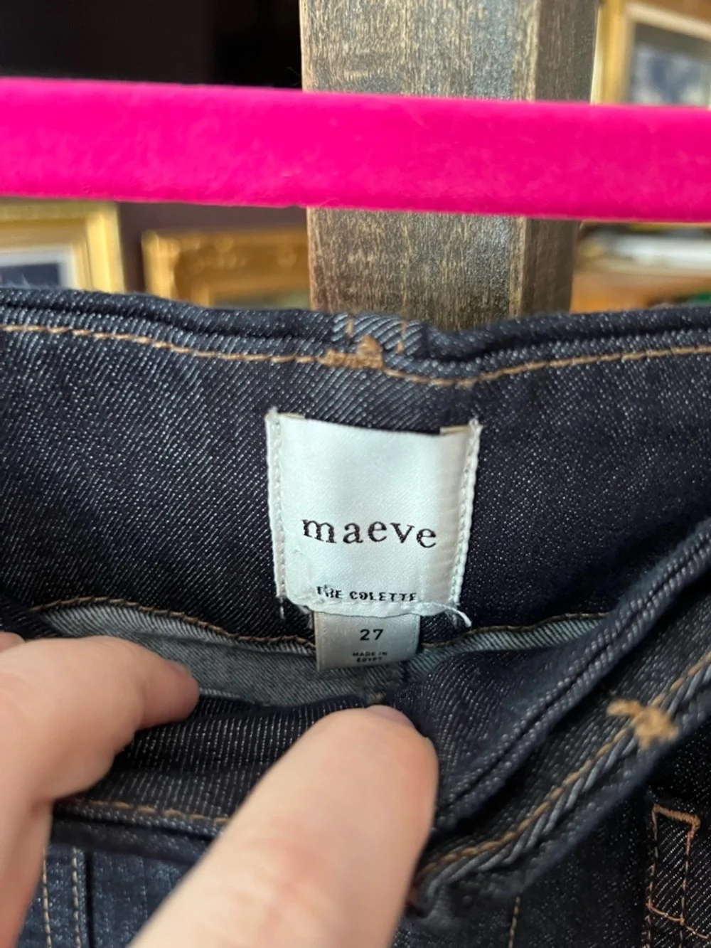 Anthropologie Colette Crop Wide-Leg Jeans by Maeve 27 - Picture 7 of 11
